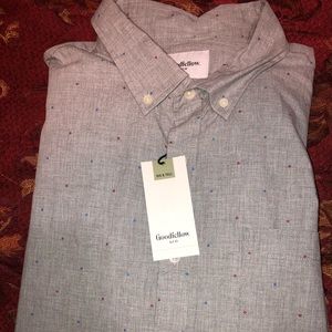 Gray Goodfellow Buttoned Down Shirt
